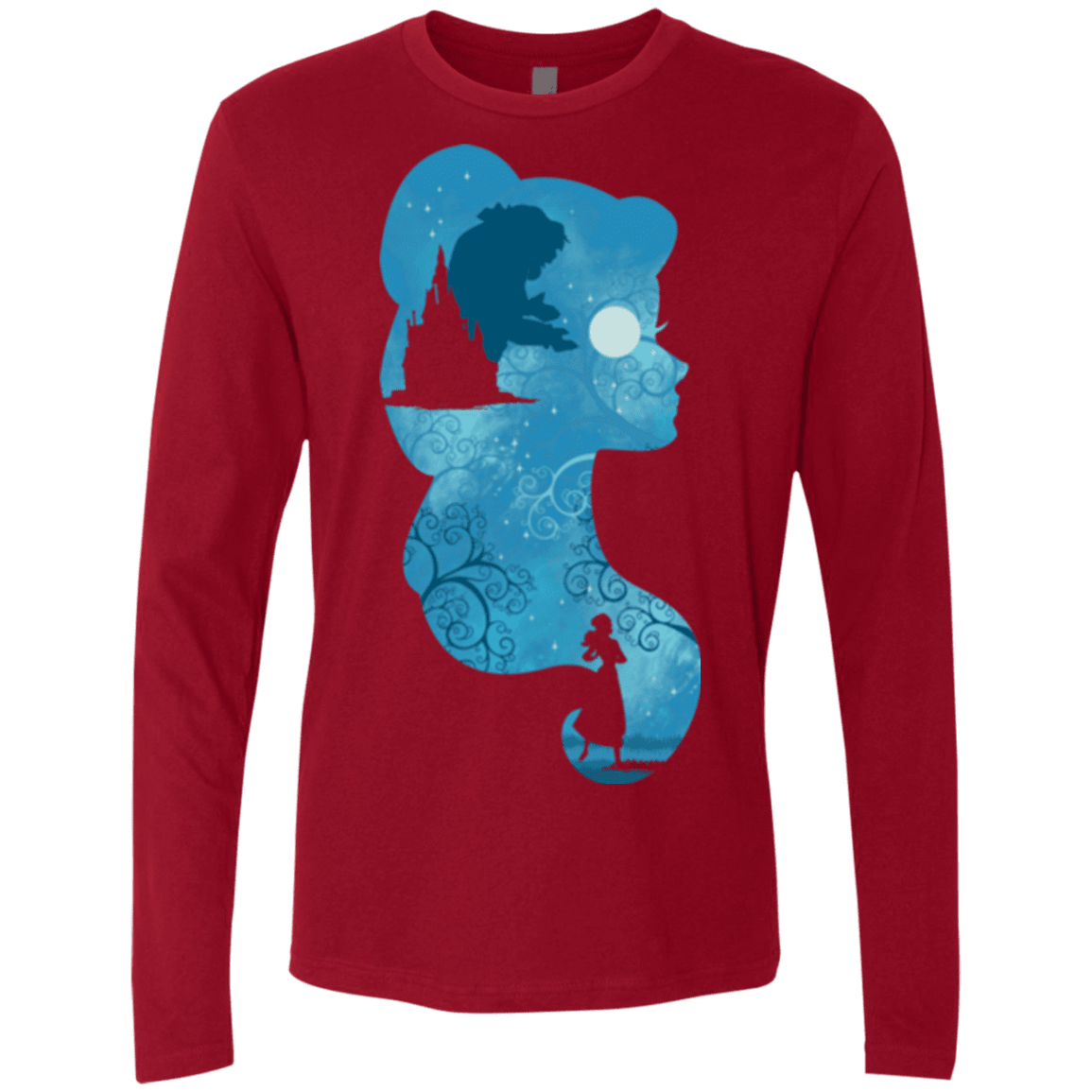 T-Shirts Cardinal / S Beauty Portrait Men's Premium Long Sleeve