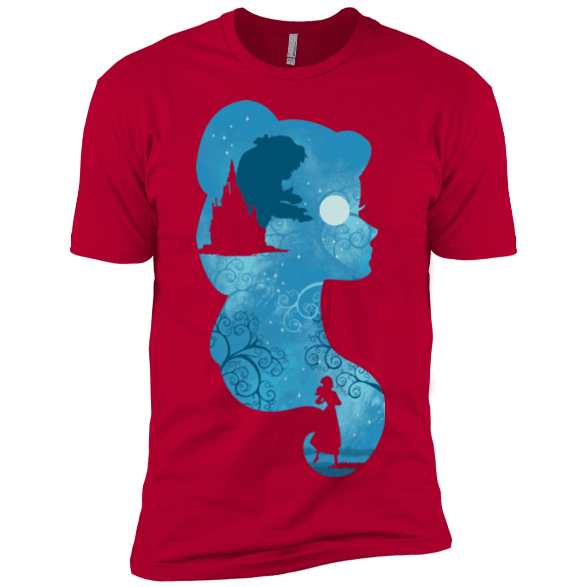 T-Shirts Red / X-Small Beauty Portrait Men's Premium T-Shirt