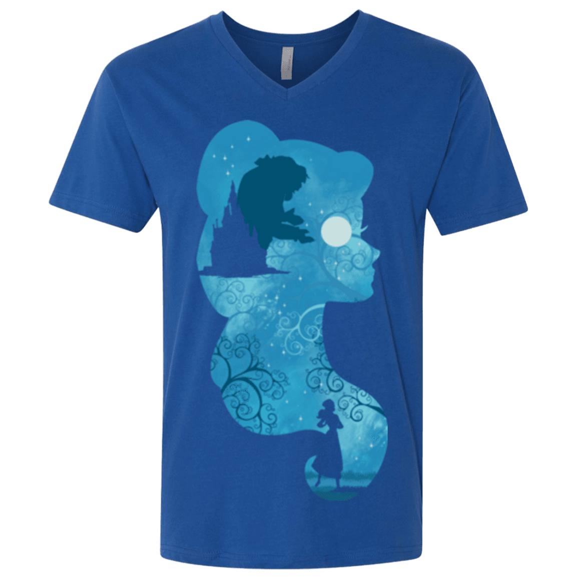 T-Shirts Royal / X-Small Beauty Portrait Men's Premium V-Neck