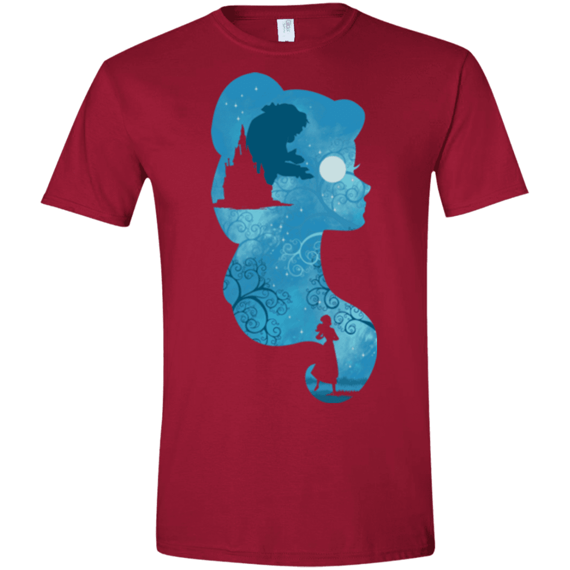 T-Shirts Cardinal Red / S Beauty Portrait Men's Semi-Fitted Softstyle