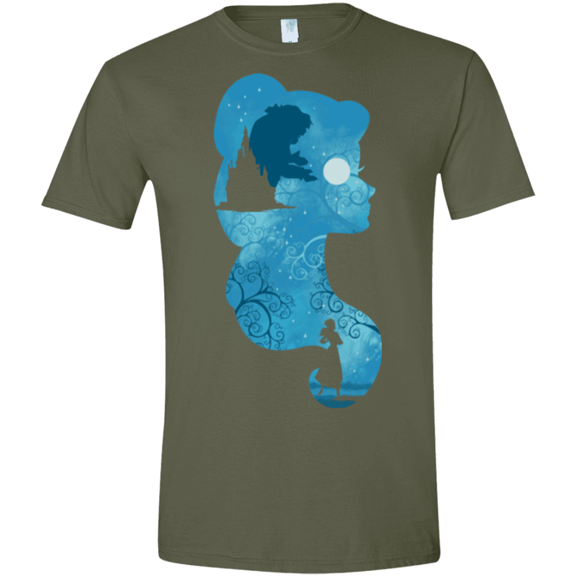 T-Shirts Military Green / S Beauty Portrait Men's Semi-Fitted Softstyle