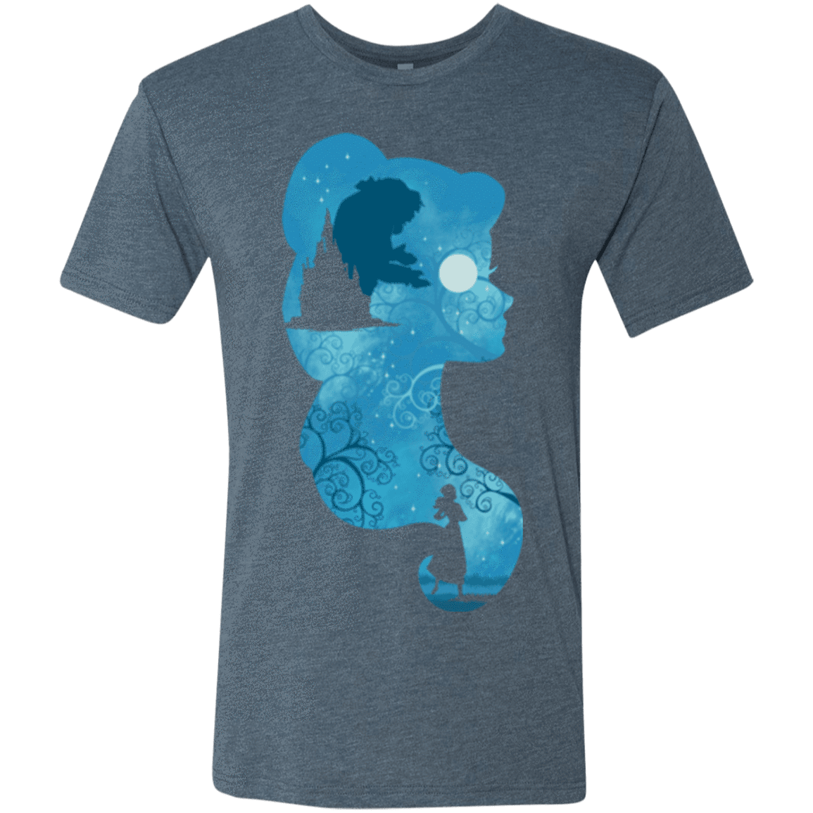 T-Shirts Indigo / S Beauty Portrait Men's Triblend T-Shirt