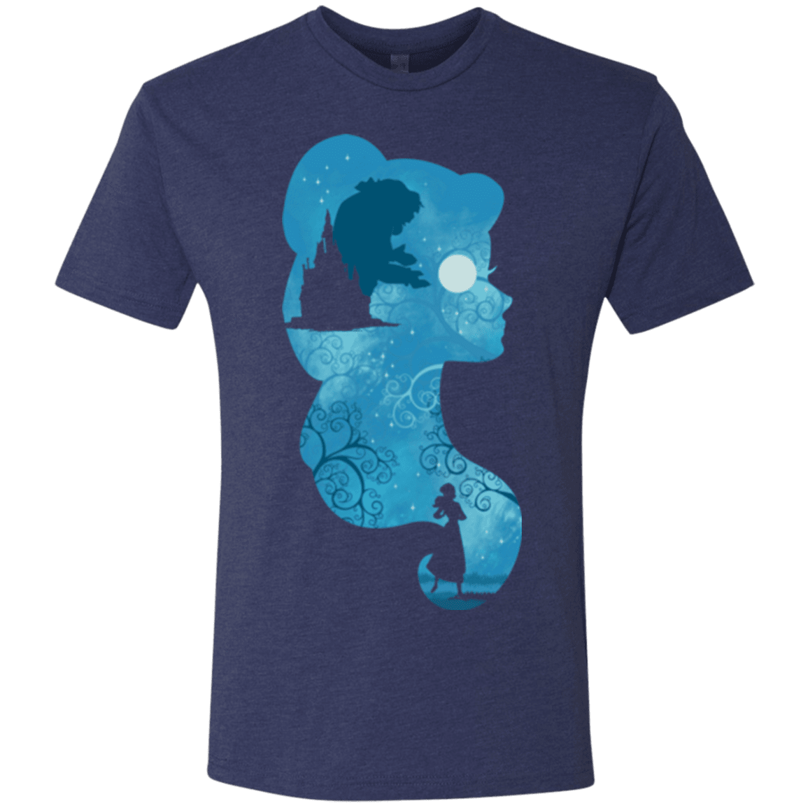 T-Shirts Vintage Navy / S Beauty Portrait Men's Triblend T-Shirt