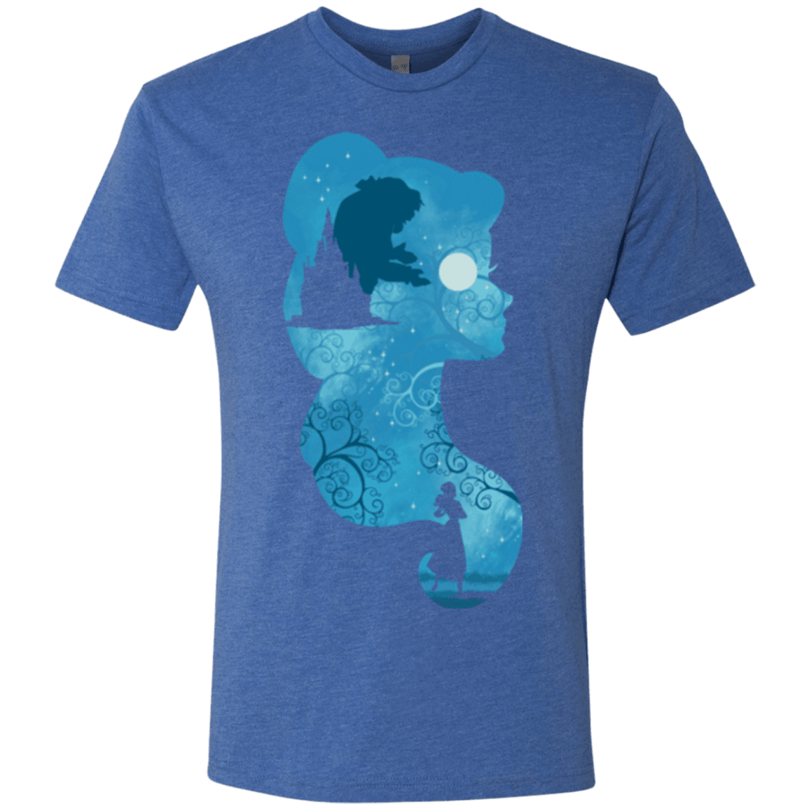 T-Shirts Vintage Royal / S Beauty Portrait Men's Triblend T-Shirt