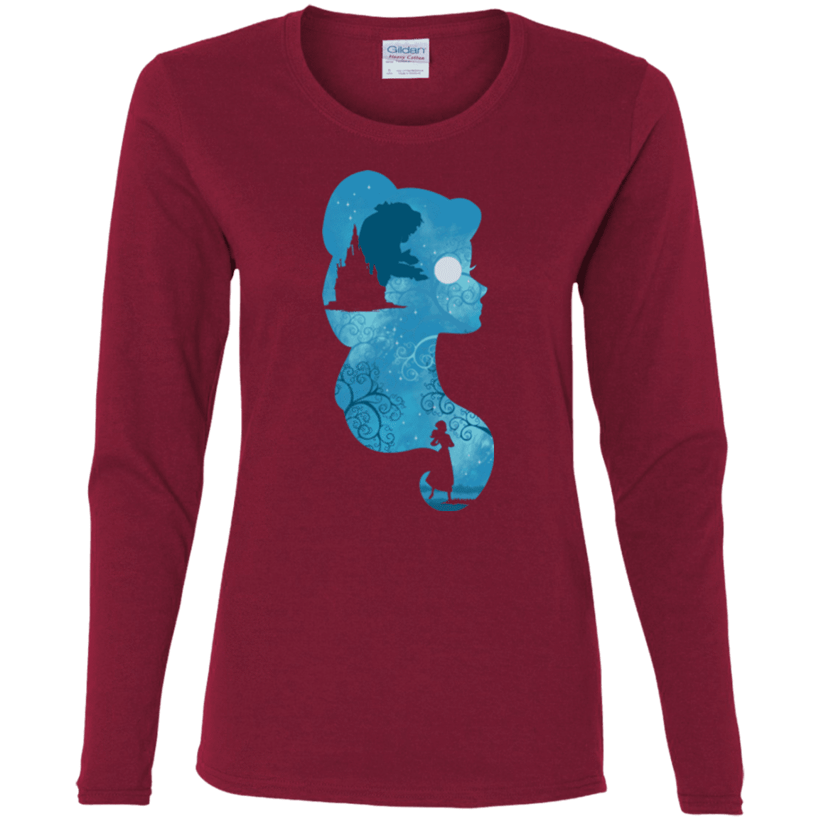 T-Shirts Cardinal / S Beauty Portrait Women's Long Sleeve T-Shirt