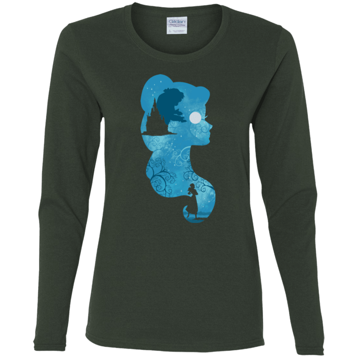 T-Shirts Forest / S Beauty Portrait Women's Long Sleeve T-Shirt