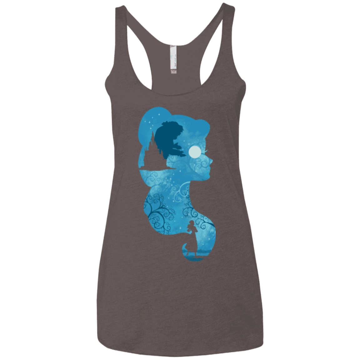 T-Shirts Macchiato / X-Small Beauty Portrait Women's Triblend Racerback Tank