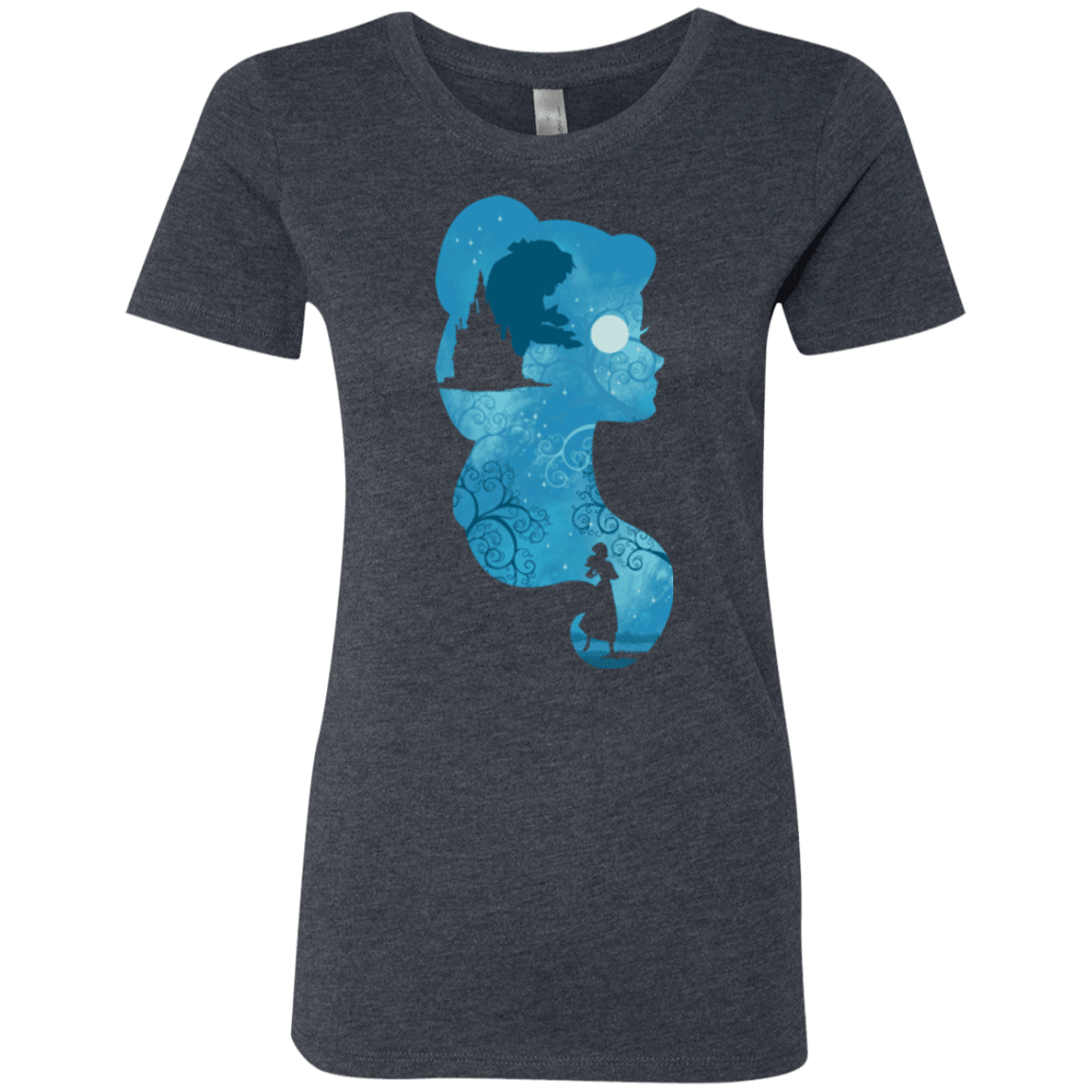 T-Shirts Vintage Navy / S Beauty Portrait Women's Triblend T-Shirt