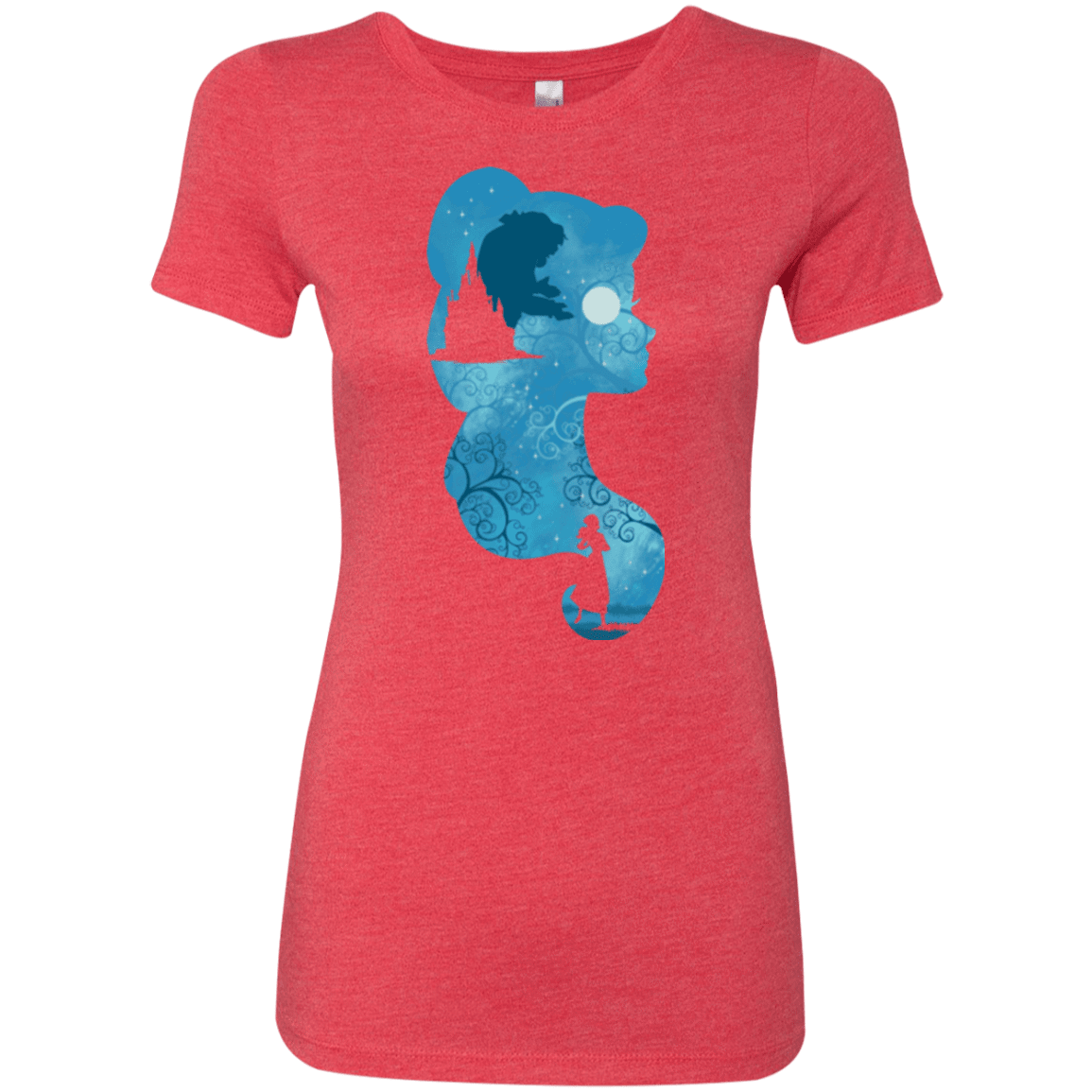 T-Shirts Vintage Red / S Beauty Portrait Women's Triblend T-Shirt