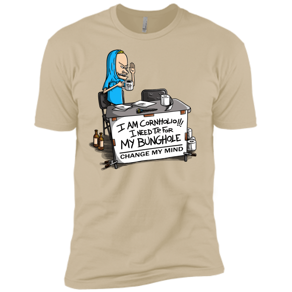 Beavis Change My Mind Men's Premium T-Shirt