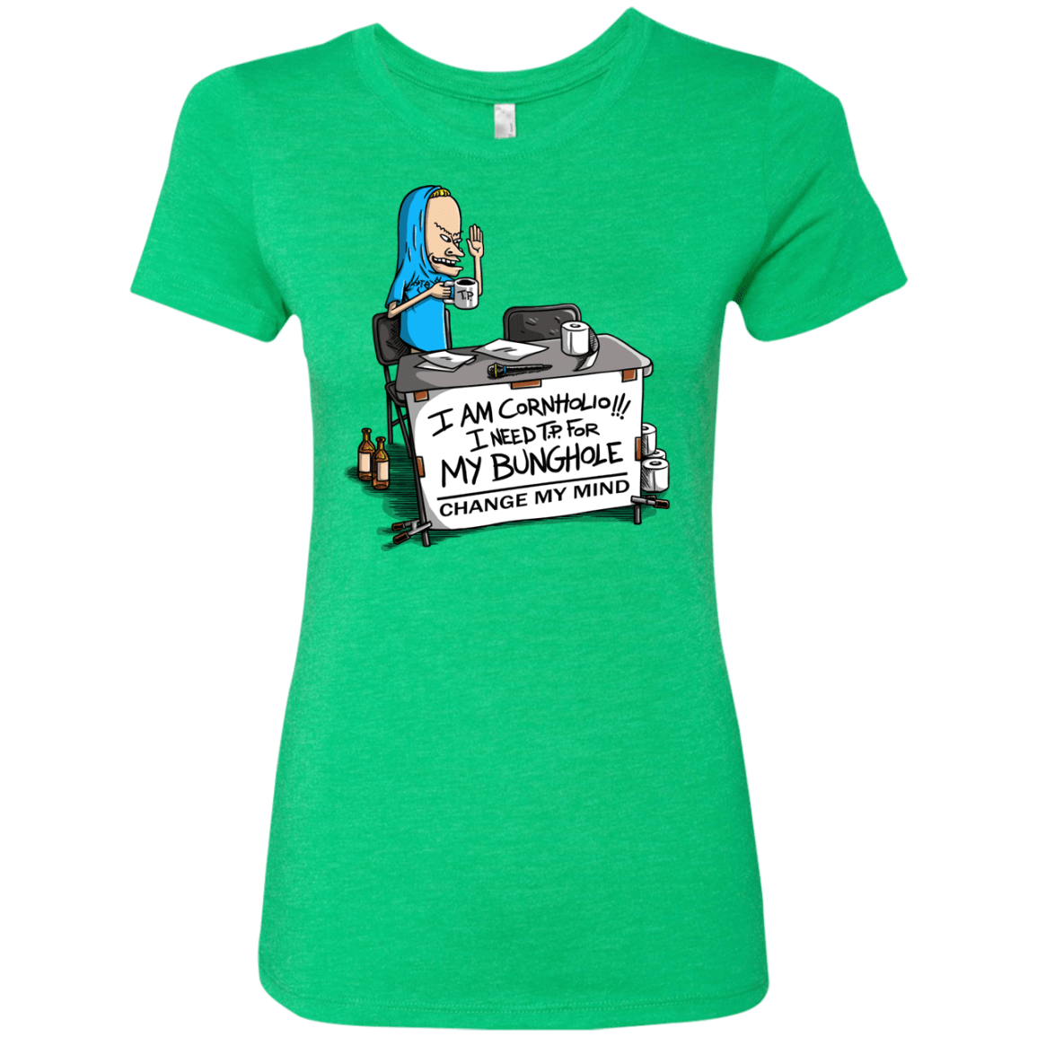 T-Shirts Envy / S Beavis Change My Mind Women's Triblend T-Shirt