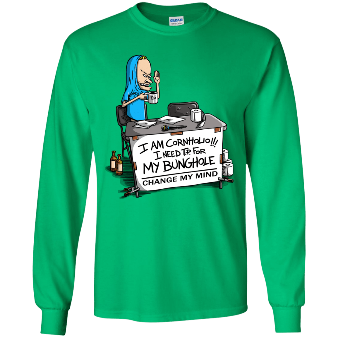 Beavis Change My Mind Youth Long Sleeve T-Shirt