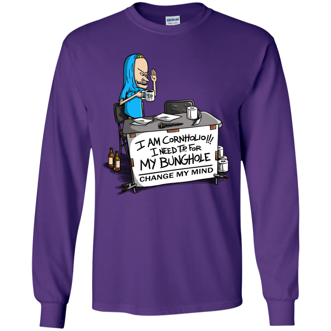 Beavis Change My Mind Youth Long Sleeve T-Shirt