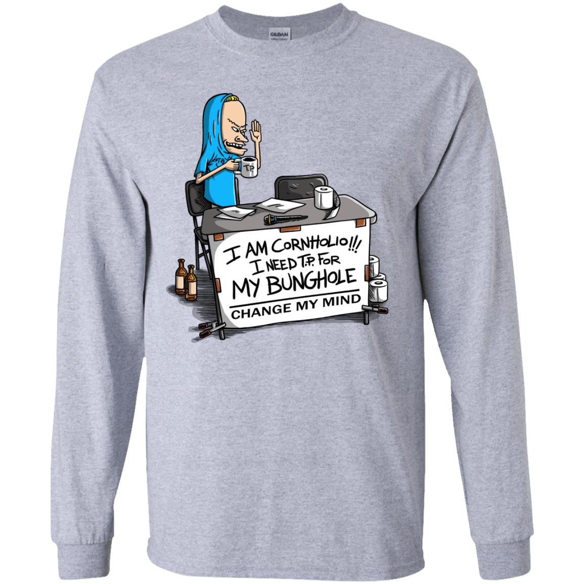 Beavis Change My Mind Youth Long Sleeve T-Shirt