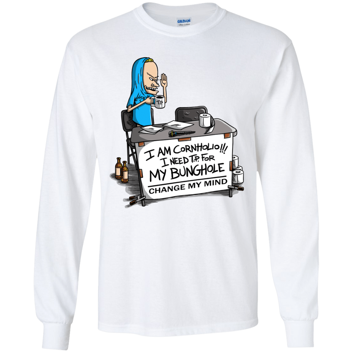 Beavis Change My Mind Youth Long Sleeve T-Shirt
