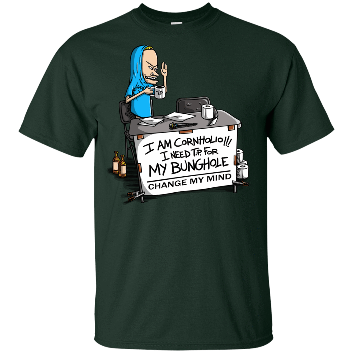 T-Shirts Forest / YXS Beavis Change My Mind Youth T-Shirt