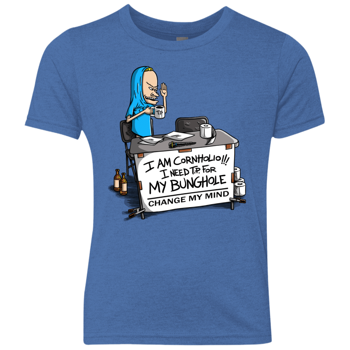 Beavis Change My Mind Youth Triblend T-Shirt