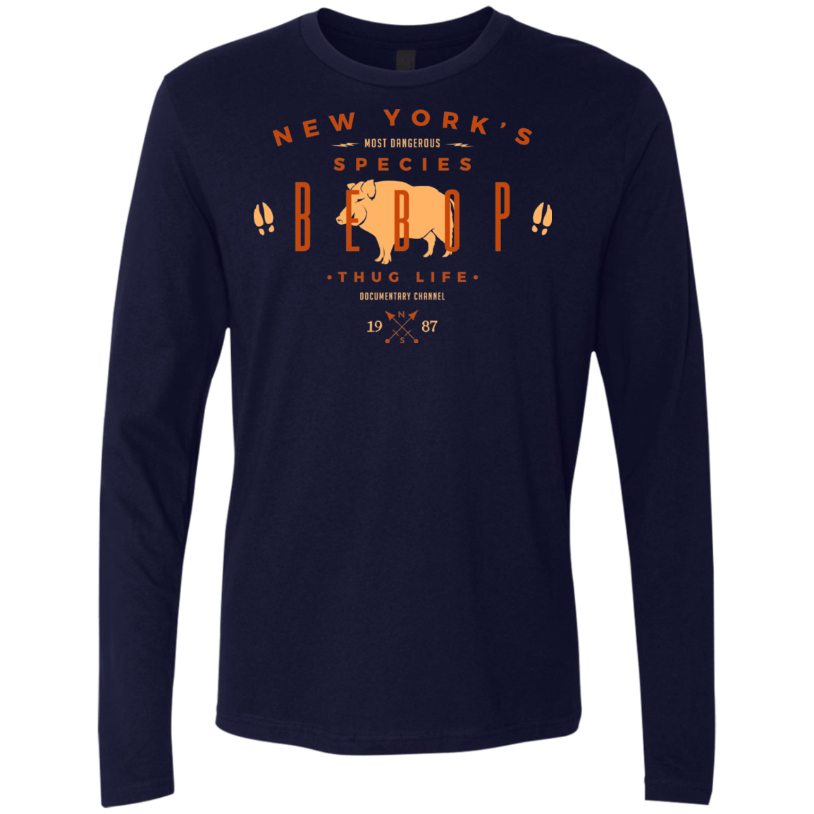 T-Shirts Midnight Navy / S BEBOP Men's Premium Long Sleeve