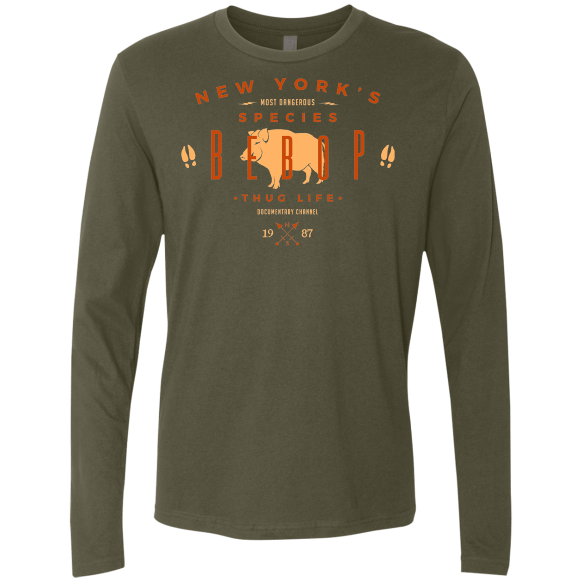 T-Shirts Military Green / S BEBOP Men's Premium Long Sleeve