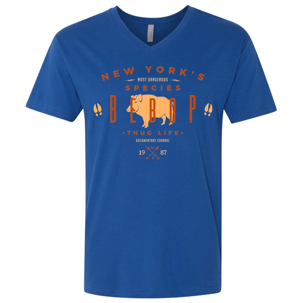 T-Shirts Royal / X-Small BEBOP Men's Premium V-Neck