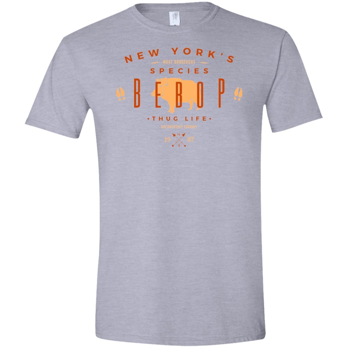 T-Shirts Sport Grey / X-Small BEBOP Men's Semi-Fitted Softstyle
