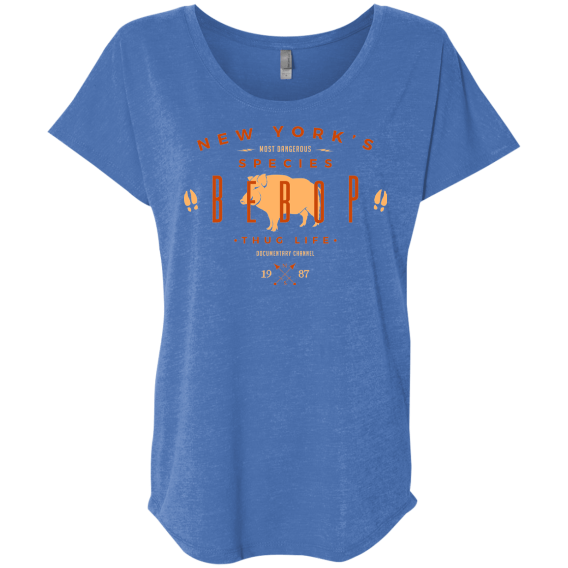 T-Shirts Vintage Royal / X-Small BEBOP Triblend Dolman Sleeve