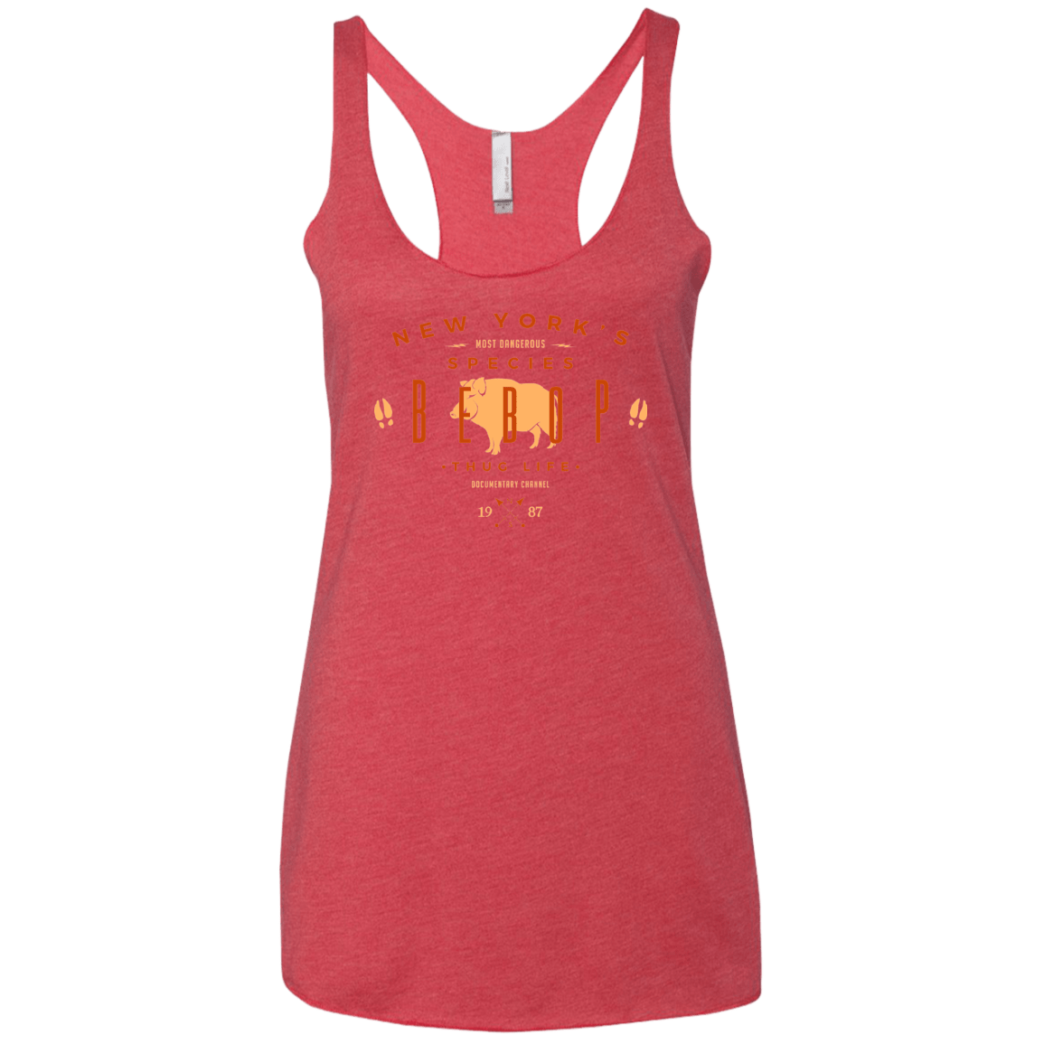 T-Shirts Vintage Red / X-Small BEBOP Women's Triblend Racerback Tank