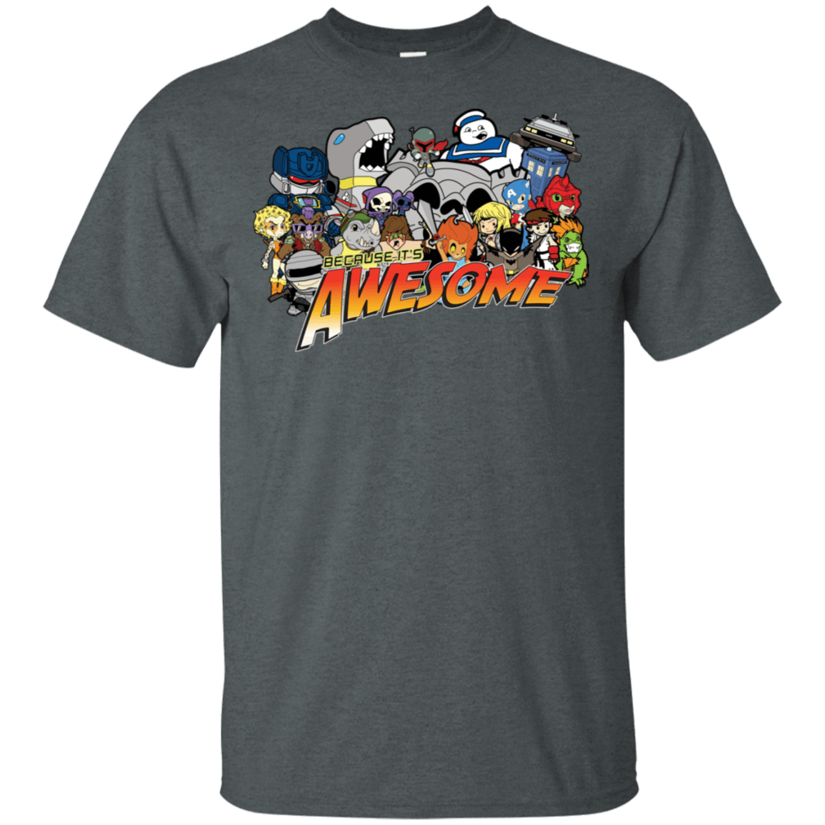 T-Shirts Dark Heather / S Because its Awesome T-Shirt