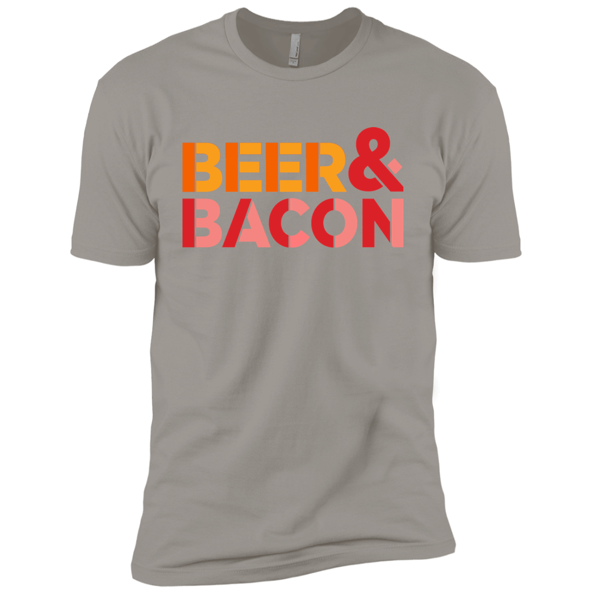 T-Shirts Light Grey / YXS Beer And Bacon Boys Premium T-Shirt
