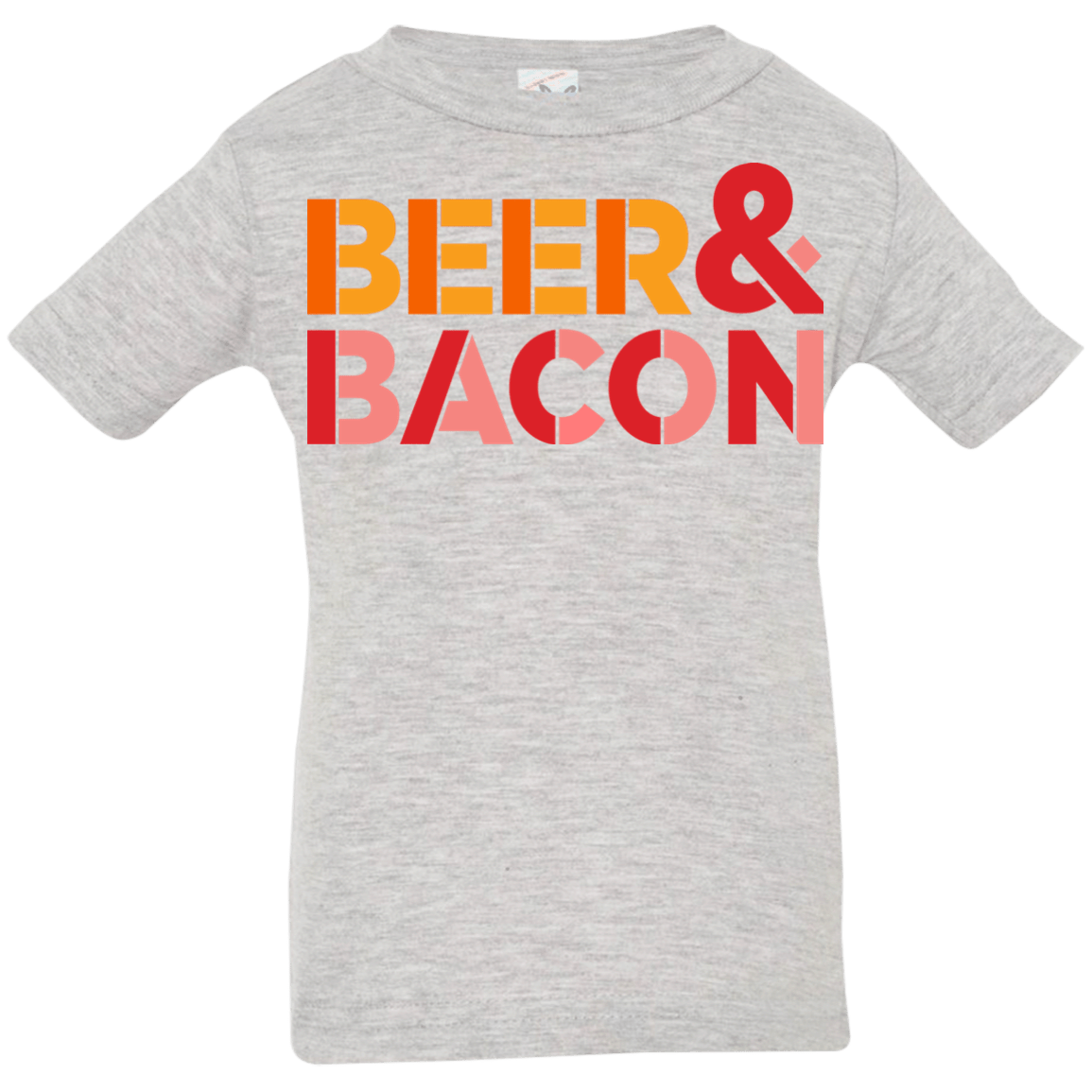 T-Shirts Heather Grey / 6 Months Beer And Bacon Infant PremiumT-Shirt