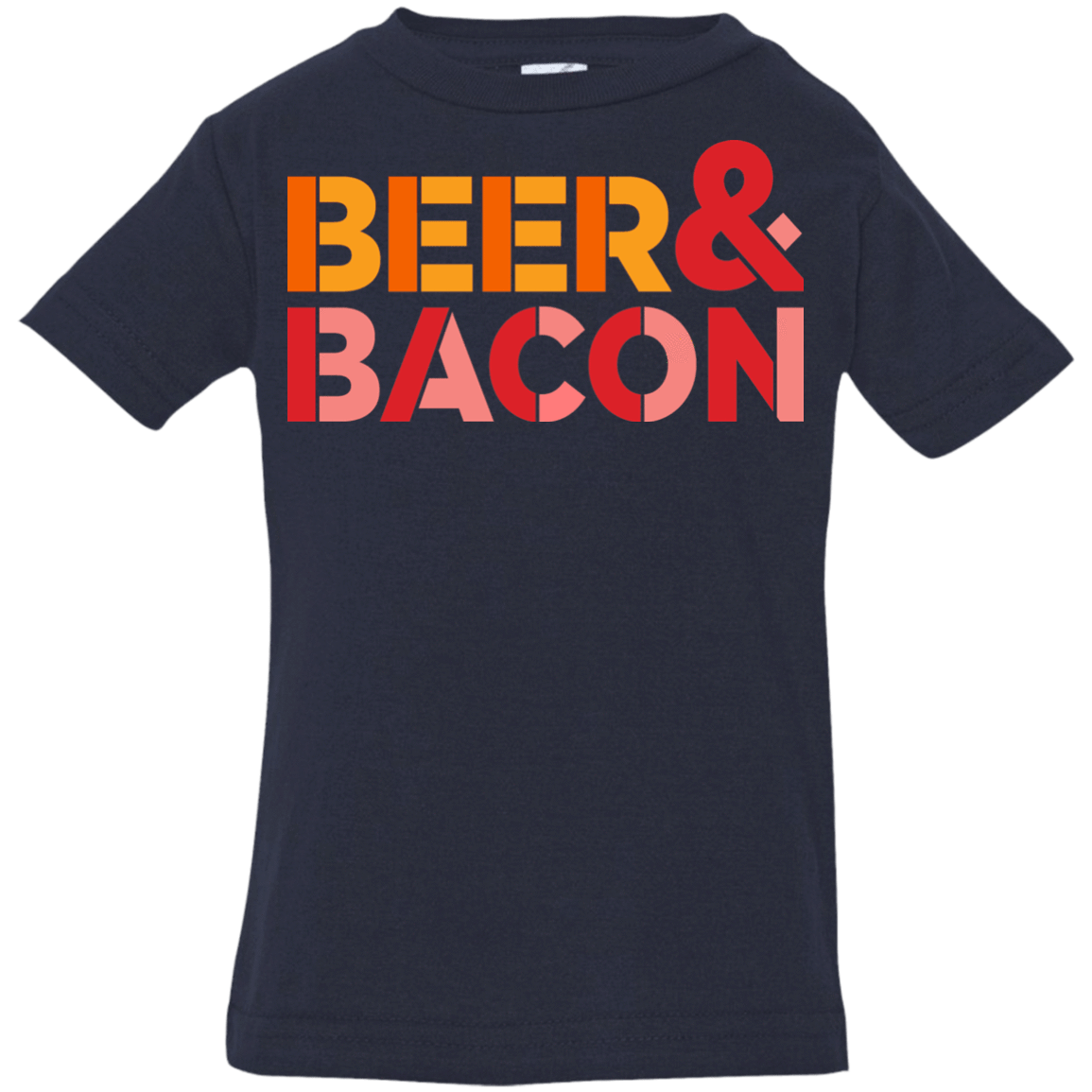 T-Shirts Navy / 6 Months Beer And Bacon Infant PremiumT-Shirt