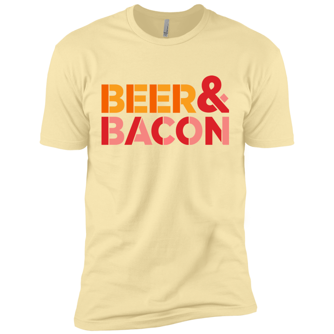 T-Shirts Banana Cream / X-Small Beer And Bacon Men's Premium T-Shirt