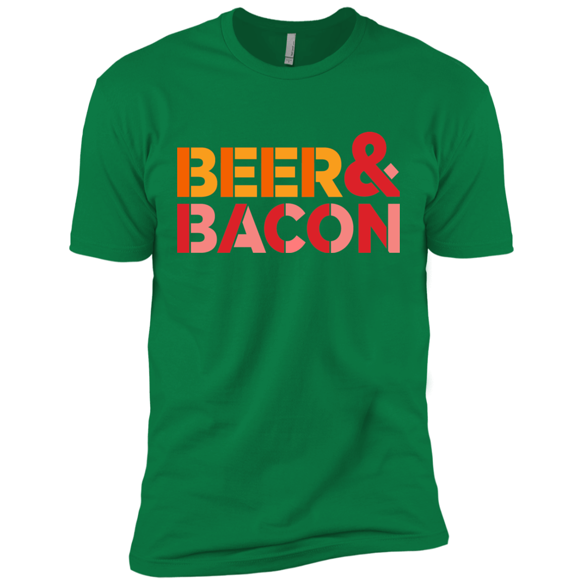 T-Shirts Kelly Green / X-Small Beer And Bacon Men's Premium T-Shirt