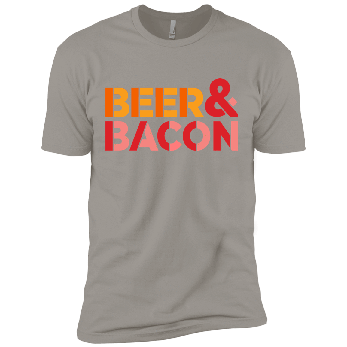 T-Shirts Light Grey / X-Small Beer And Bacon Men's Premium T-Shirt