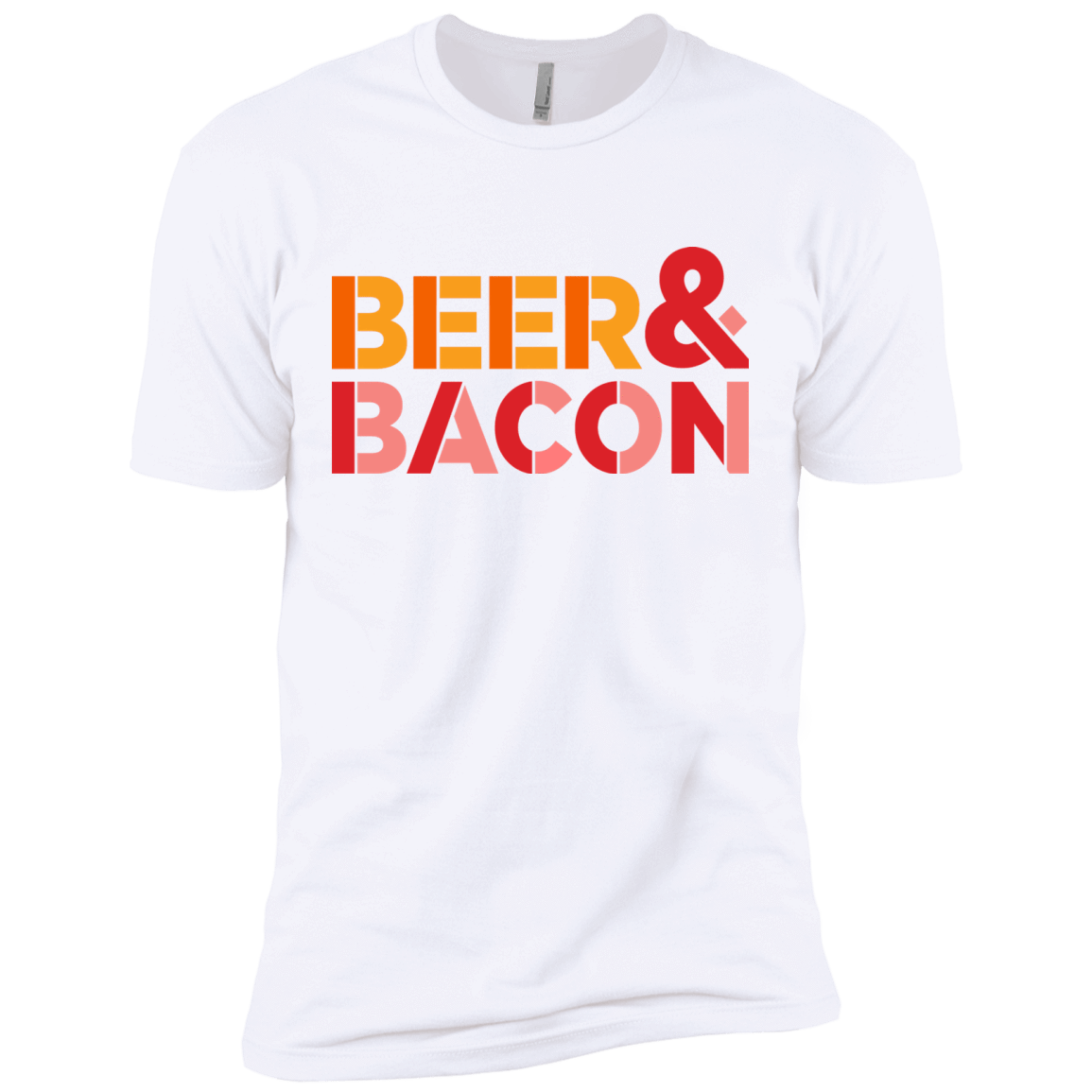 T-Shirts White / X-Small Beer And Bacon Men's Premium T-Shirt