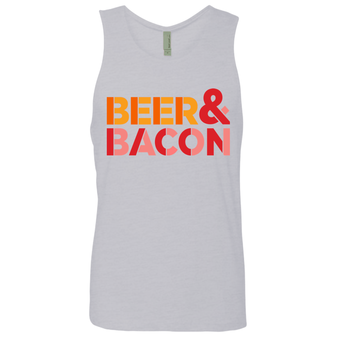 T-Shirts Heather Grey / Small Beer And Bacon Men's Premium Tank Top