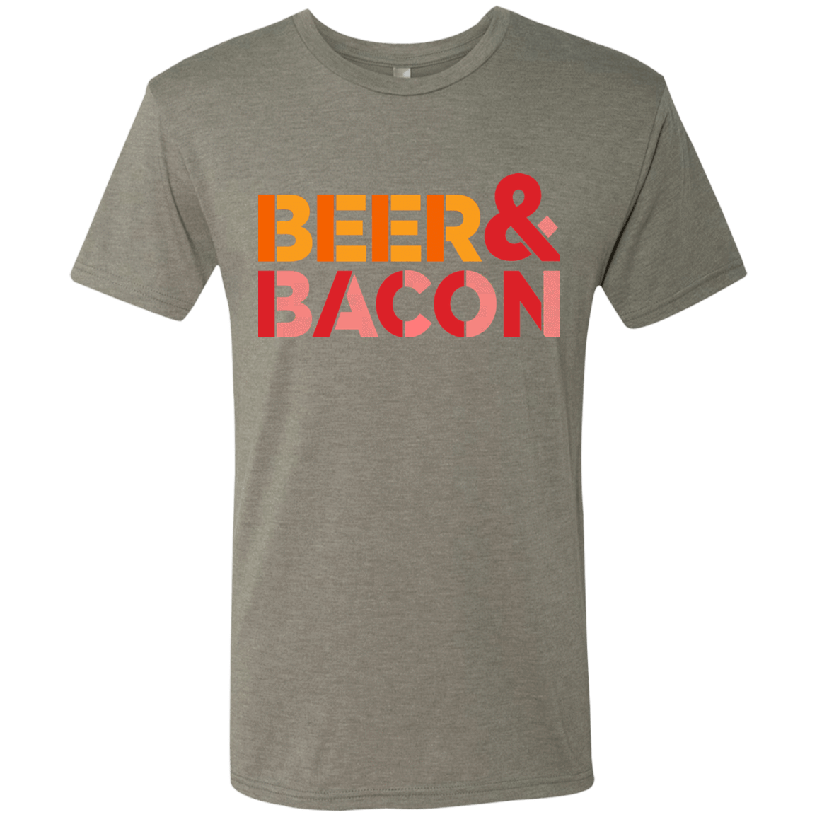 T-Shirts Venetian Grey / Small Beer And Bacon Men's Triblend T-Shirt