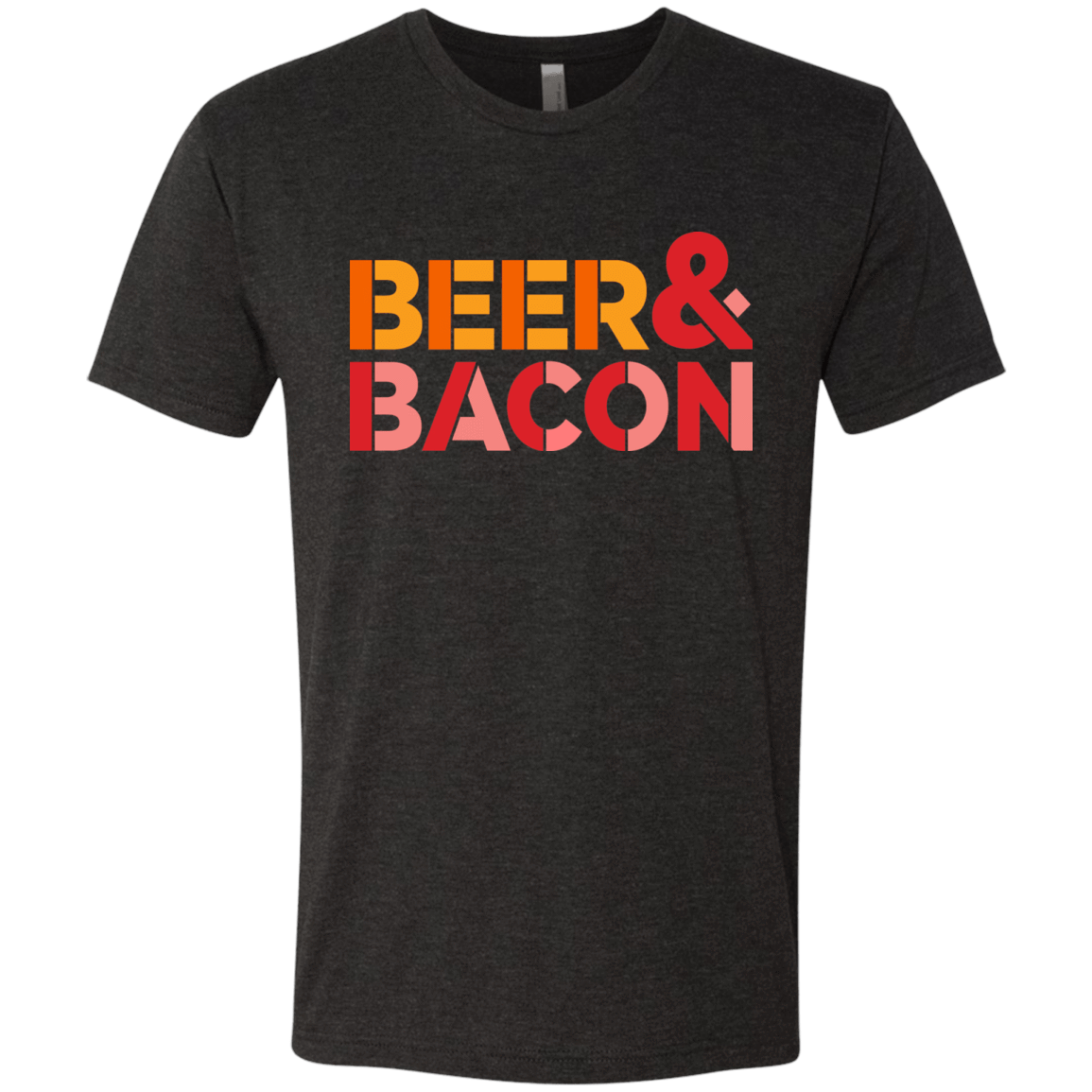 T-Shirts Vintage Black / Small Beer And Bacon Men's Triblend T-Shirt