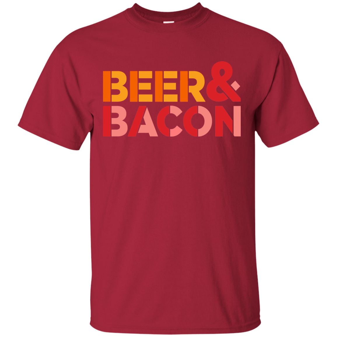 T-Shirts Cardinal / Small Beer And Bacon T-Shirt