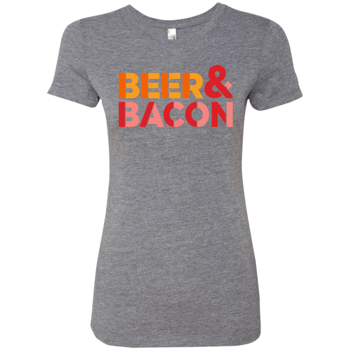 T-Shirts Premium Heather / Small Beer And Bacon Women's Triblend T-Shirt