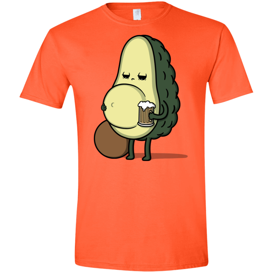 T-Shirts Orange / S Beer Belly Men's Semi-Fitted Softstyle