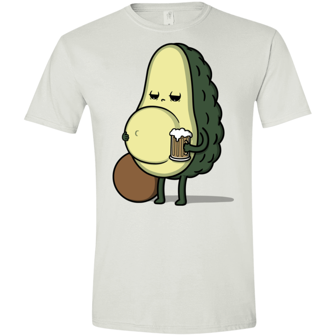 T-Shirts White / X-Small Beer Belly Men's Semi-Fitted Softstyle