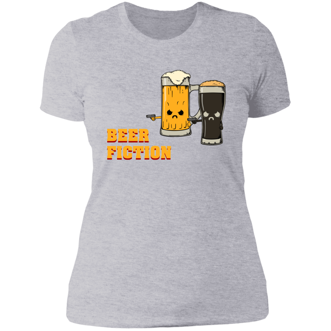T-Shirts Heather Grey / S Beer Fiction Women's Premium T-Shirt