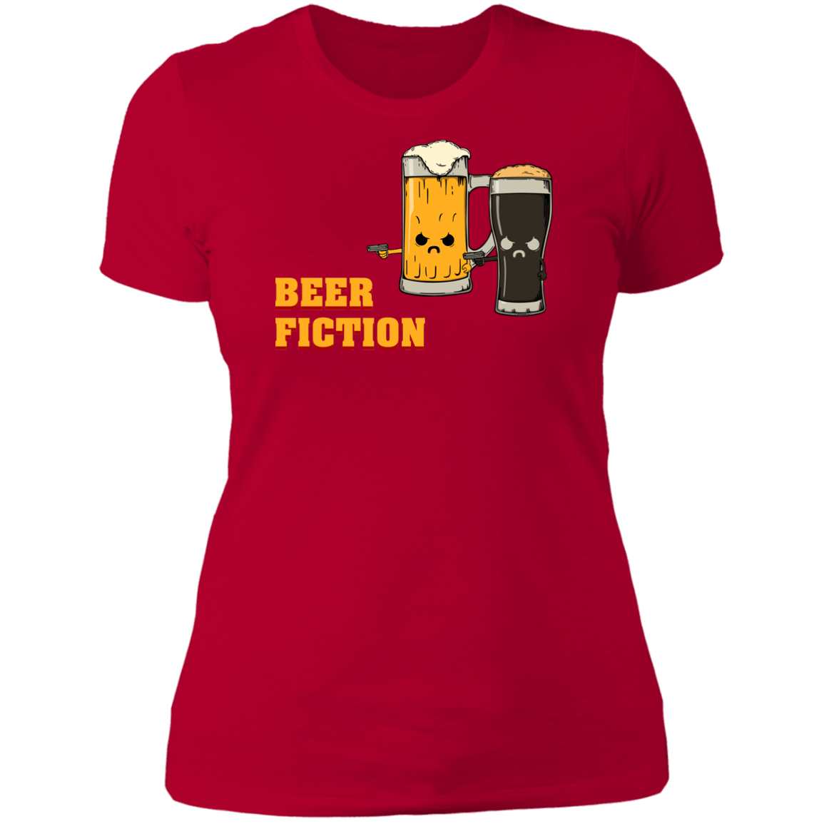 T-Shirts Red / S Beer Fiction Women's Premium T-Shirt