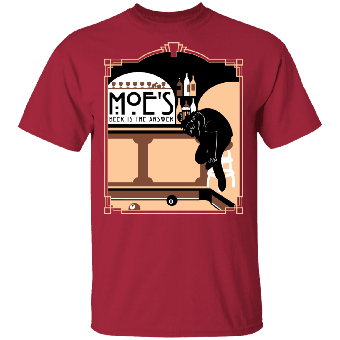 T-Shirts Cardinal / S Beer Is The Answer T-Shirt