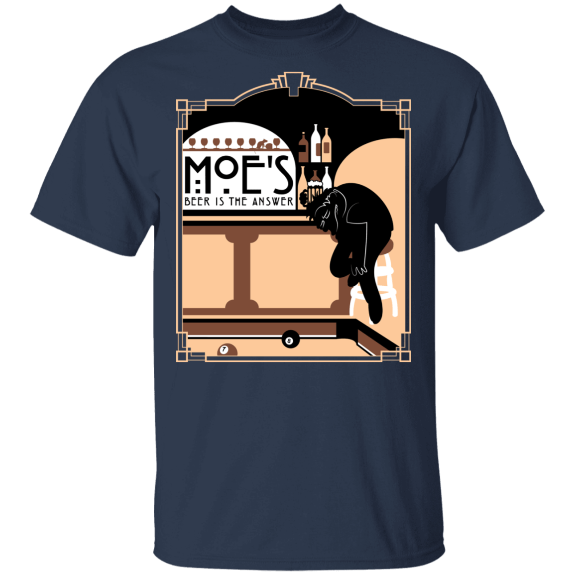 T-Shirts Navy / S Beer Is The Answer T-Shirt