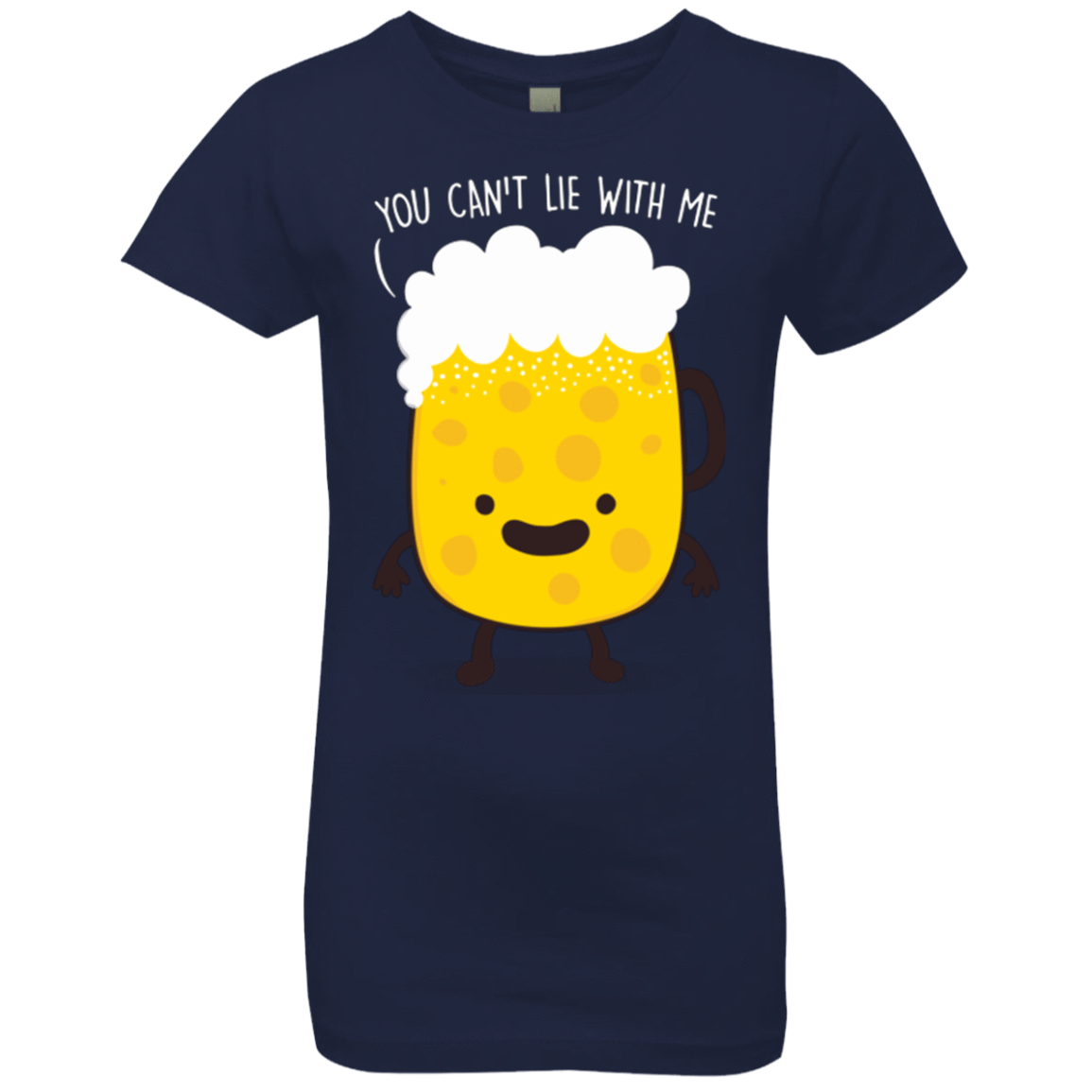 T-Shirts Midnight Navy / YXS Beerfull Girls Premium T-Shirt