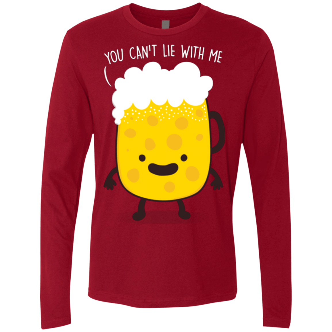 T-Shirts Cardinal / Small Beerfull Men's Premium Long Sleeve