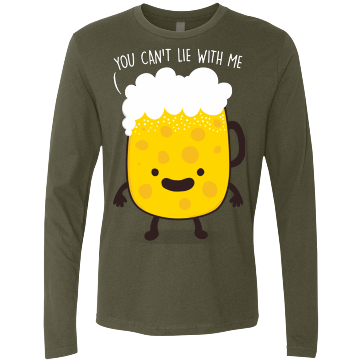 T-Shirts Military Green / Small Beerfull Men's Premium Long Sleeve