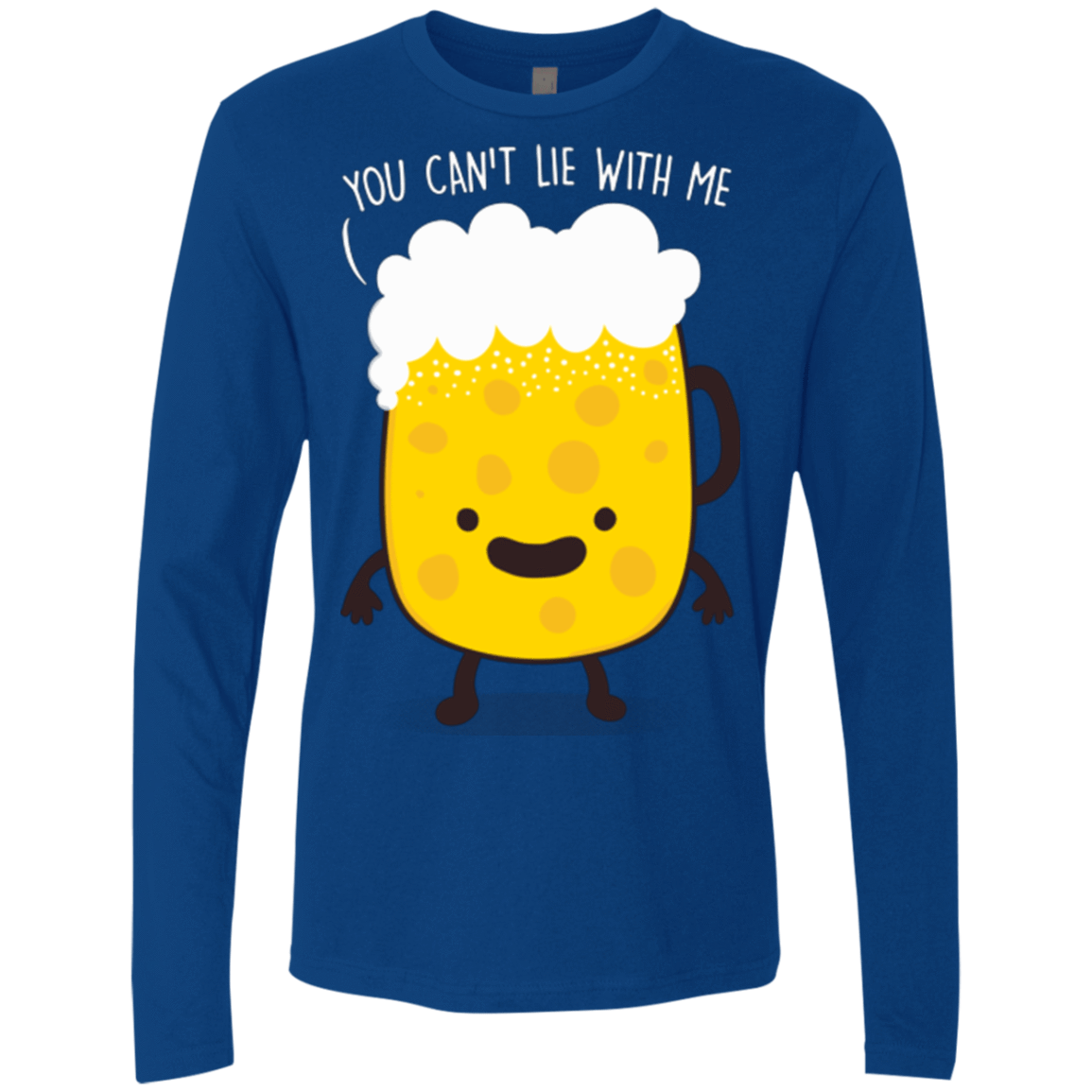 T-Shirts Royal / Small Beerfull Men's Premium Long Sleeve